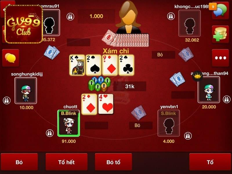 Tựa game phỏm hấp dẫn tại Gv99